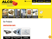 Tablet Screenshot of constructioncovers.com